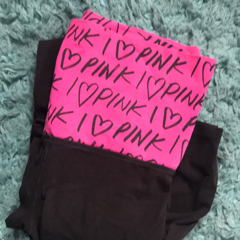 Pink yoga pants